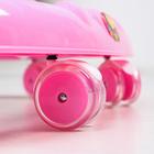 Ходунки «Улыбка», 8 силик. колес, съемная панель, муз., свет, игрушки, розовый - Фото 7