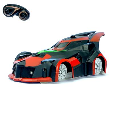 УЦЕНКА Антигравитационная машинка «СпортКар», радиоуправление, аккумулятор, ездит по стенам, световые эффекты, МИКС