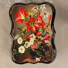 Шкатулка «Цветы», 23×17 см, лаковая миниатюра, микс - Фото 6