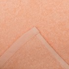 Простыня махровая, однотонная, цвет персиковый, 180х220 см - Фото 2