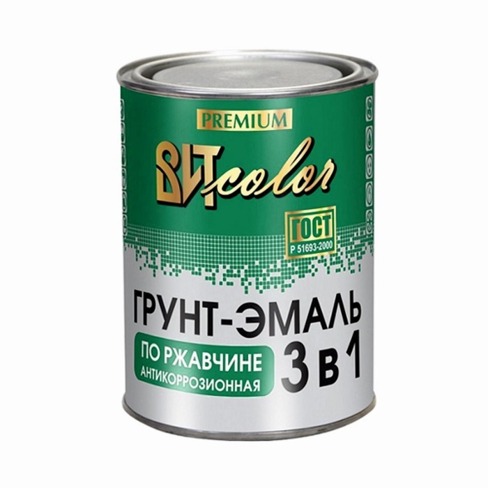 

Грунт-эмаль ВИТcolor 3 в 1 по ржавчине вишня 1,8кг