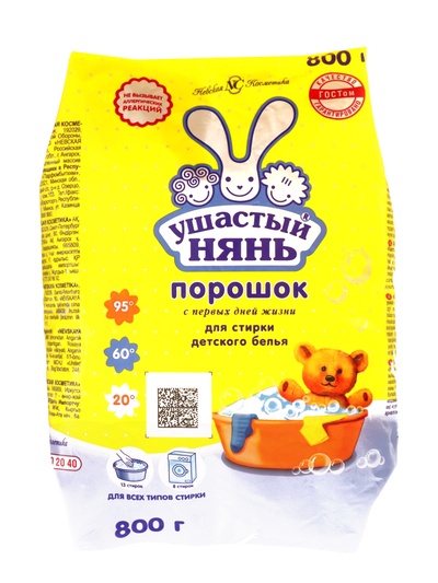 Порошок для стирки детского белья «Ушастый Нянь», 800 г