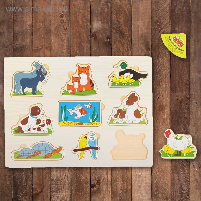 Рамка-вкладыш "Мама и малыш", 9 элементов - Фото 1