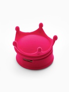 Футляр бархатный под кольцо, серьги «Корона», 5.5×5.5×4.5, розовый, вставка белая - Фото 3