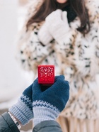 Футляр под кольцо, серьги «Кружево», бархатный, 6×6 см, красный - Фото 9