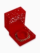 Футляр бархатный под браслет «Куб резной», 10×10 см, красный - Фото 2