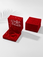 Футляр бархатный под браслет «Куб резной», 10×10 см, красный - Фото 7