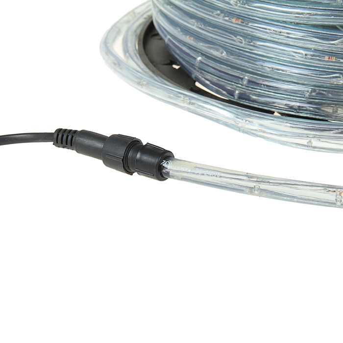 Световой шнур Luazon Lighting 11 мм, IP65, 100 м, 24 LED/м, 220 В, 2W, постоянное свечение, свечение белое - фото 1883222694