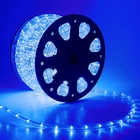 Световой шнур Luazon Lighting 11 мм, IP65, 100 м, 24 LED/м, 220 В, 2W, постоянное свечение, свечение синее - фото 2041063