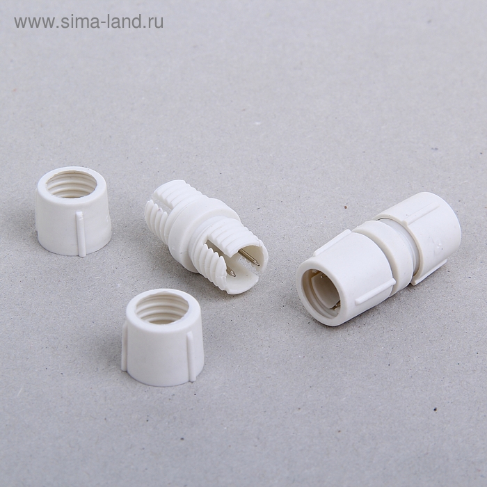 Прямой коннектор Luazon Lighting для светового шнура 11 мм, 2-pin - Фото 1