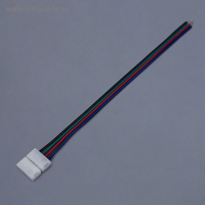 Коннектор для св.ленты SMD5050 RGB, запитывающий - Фото 1
