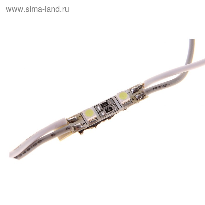 Светодиодный модуль SMD3528, 2 LED, 26x7x4, IP50, БЕЛЫЙ - Фото 1