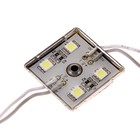 Светодиодный модуль SMD5050, 4 LED, 45x45x4, IP65, БЕЛЫЙ - Фото 1