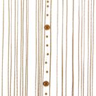 Штора нитяная с бусинами 100х200 см "Нежность", цвет бежевый - Фото 1