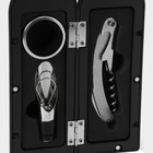 Набор для вина Доляна «Бутылка», 3 предмета: штопор, воронка, кольцо - Фото 3