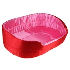 Лежанка сатин-антишерсть, микс цветов, 37 х 25 х 10 см - Фото 2