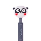 Ручка шариковая-прикол "Панда", автоматическая, узел 0.5 мм, синие чернила, серый корпус - Фото 3