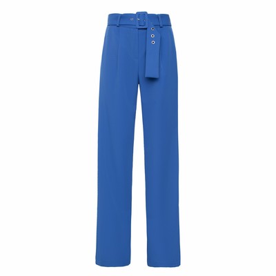 Брюки женские прямые MIST: Pants, размер 44, синие