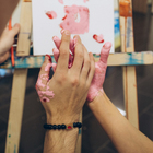 Браслеты парные «Неразлучники» сердце с бусинами, чёрно-белые, шар №8, d=6.5 см - Фото 5