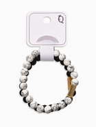 Браслеты парные «Неразлучники» сердце с бусинами, чёрно-белые, шар №8, d=6.5 см - Фото 6