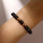 Браслет унисекс «Гематит», диски, d=7 см, чёрный - Фото 4