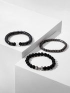 Браслеты «Гематит», набор 3 шт. d=7 см, чёрные - Фото 10