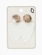 Серьги металл «Геометрия» линии, цвет белый в золоте  (артикул 5352612)  большой выбор товаров оптом и в розницу по низким ценам с доставкой