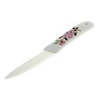 Керамический нож, лезвие 9 см, керамическая рукоять "Розовый куст" - Фото 1