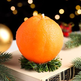 Свеча новогодняя "Апельсин крупный"