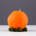 Свеча декоративная «Новогодний апельсин», 8.5×8.5×8.5 см - Фото 2