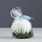 Свеча декоративная "Снежок на ёлке", 6,5х6,5х6,5 см - Фото 2