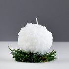 Свеча новогодняя "Снежок на елке" - Фото 3