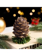 Свеча декоративная «Шишка на ёлке», 6×6×8.5 см - Фото 2