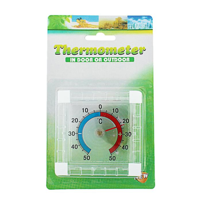 Термометр уличный, механический, квадратный, 8 х 8 см, - фото 1908236609