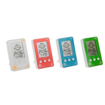 Термометр Luazon LTR-12, электронный, с гигрометром, часы, МИКС