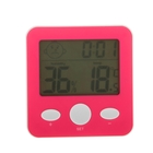 Термометр электронный микс 10*10 см, указатель влажности, часы микс - Фото 3