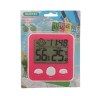 Термометр электронный микс 10*10 см, указатель влажности, часы микс - Фото 6