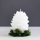 Свеча декоративная «Снежная шишка», 6×6×8.5 см - Фото 2