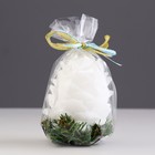 Свеча декоративная «Снежная шишка», 6×6×8.5 см - Фото 3