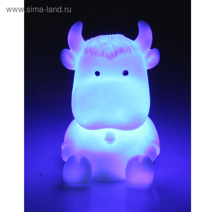 Ночник "Бычок белый", пластик - Фото 1