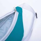 Сумка поясная детская для девочки на молнии, цвет бирюзовый - Фото 4