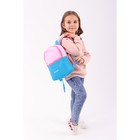 Рюкзак на молнии TEXTURA, цвет бирюзовый/розовый - Фото 7