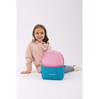 Рюкзак на молнии TEXTURA, цвет бирюзовый/розовый - Фото 8