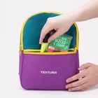Рюкзак детский на молнии, наружный карман, цвет фиолетовый/синий - Фото 6