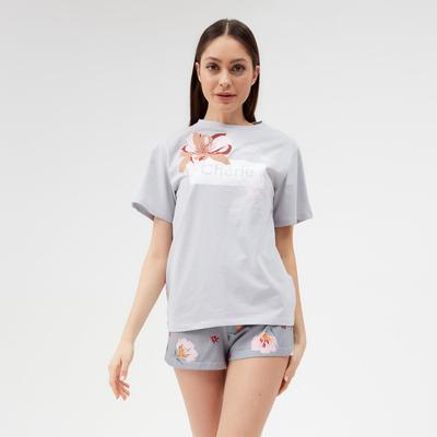 Футболка домашняя укороченная женская KAFTAN Tropical dream, размер 44-46
