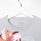 Футболка женская KAFTAN "Цветы" р. 52-54 - Фото 6