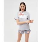 Футболка женская KAFTAN "Цветы" р. 52-54 - Фото 2