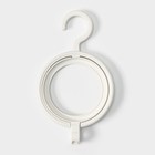 Вешалка - крючок для одежды и головных уборов многофункциональный, 24×14×2,8 см, цвет белый - фото 9195659