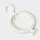 Вешалка - крючок для одежды и головных уборов многофункциональный, 24×14×2,8 см, цвет белый - Фото 2