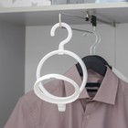 Вешалка - крючок для одежды и головных уборов многофункциональный, 24×14×2,8 см, цвет белый - Фото 7